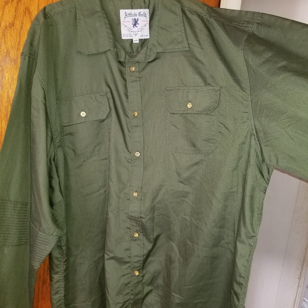 Green and gold shirt